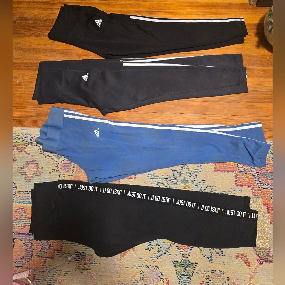 Adidas and nike leggings bundle